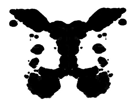 ink blot personality test.